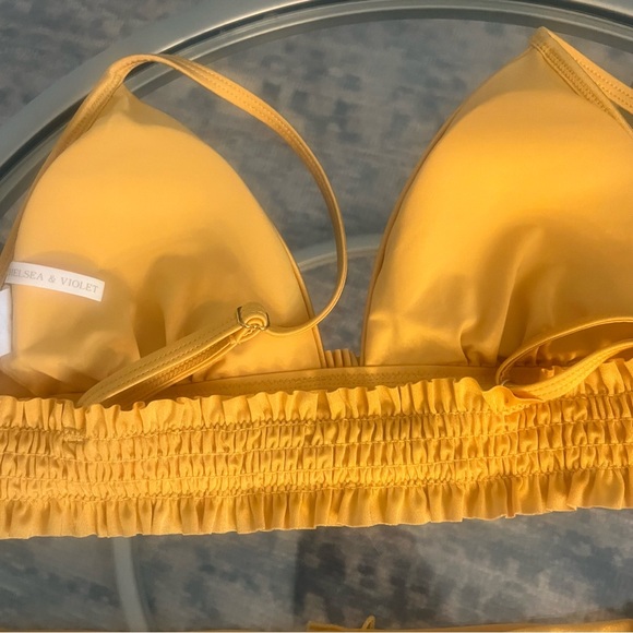 Yellow Ruffled Bikini Set - Picture 6 of 8